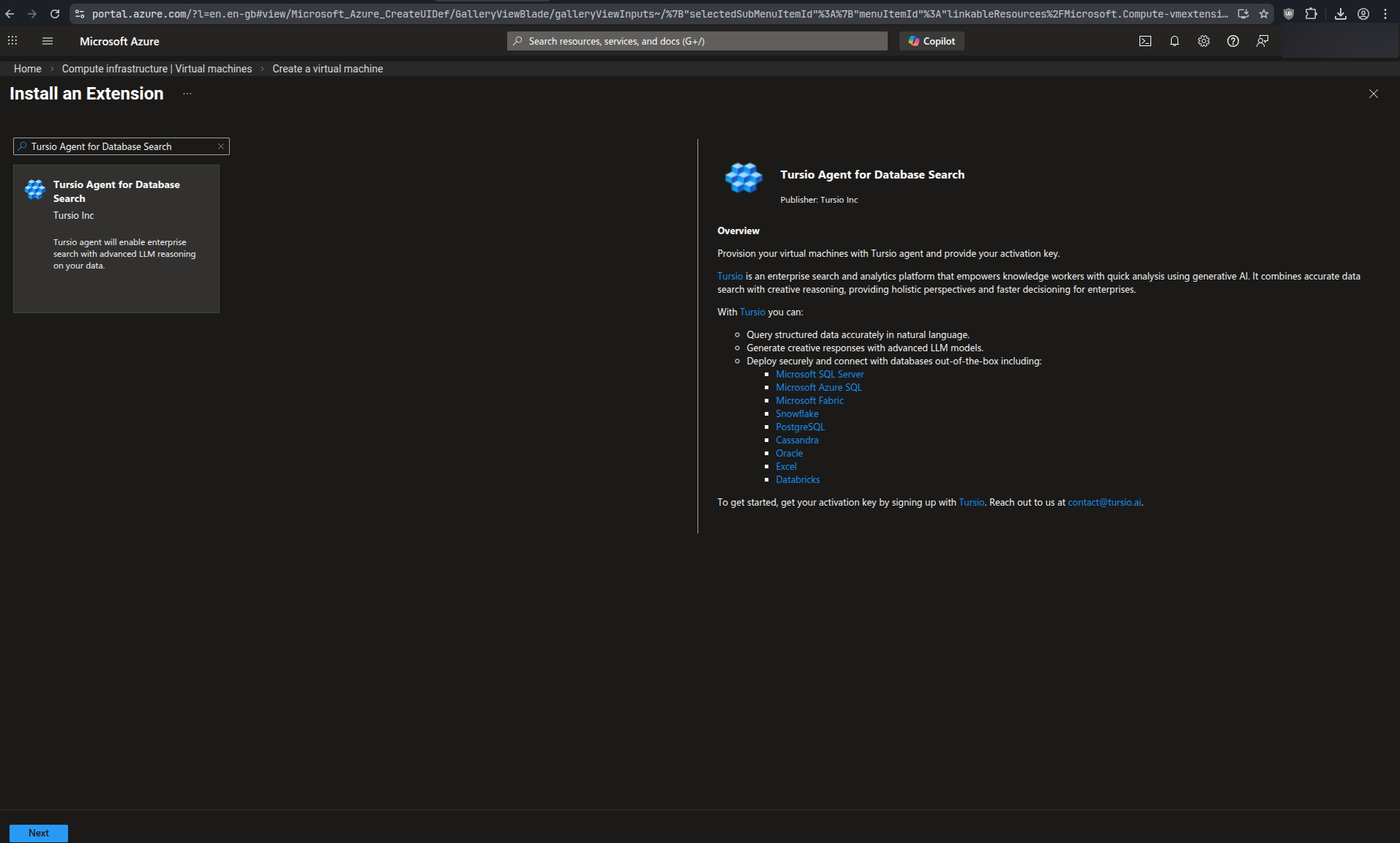 Create a virtual machine - Advanced tab